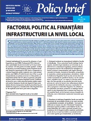 The political factor of Financing Infrastructure on Local Level